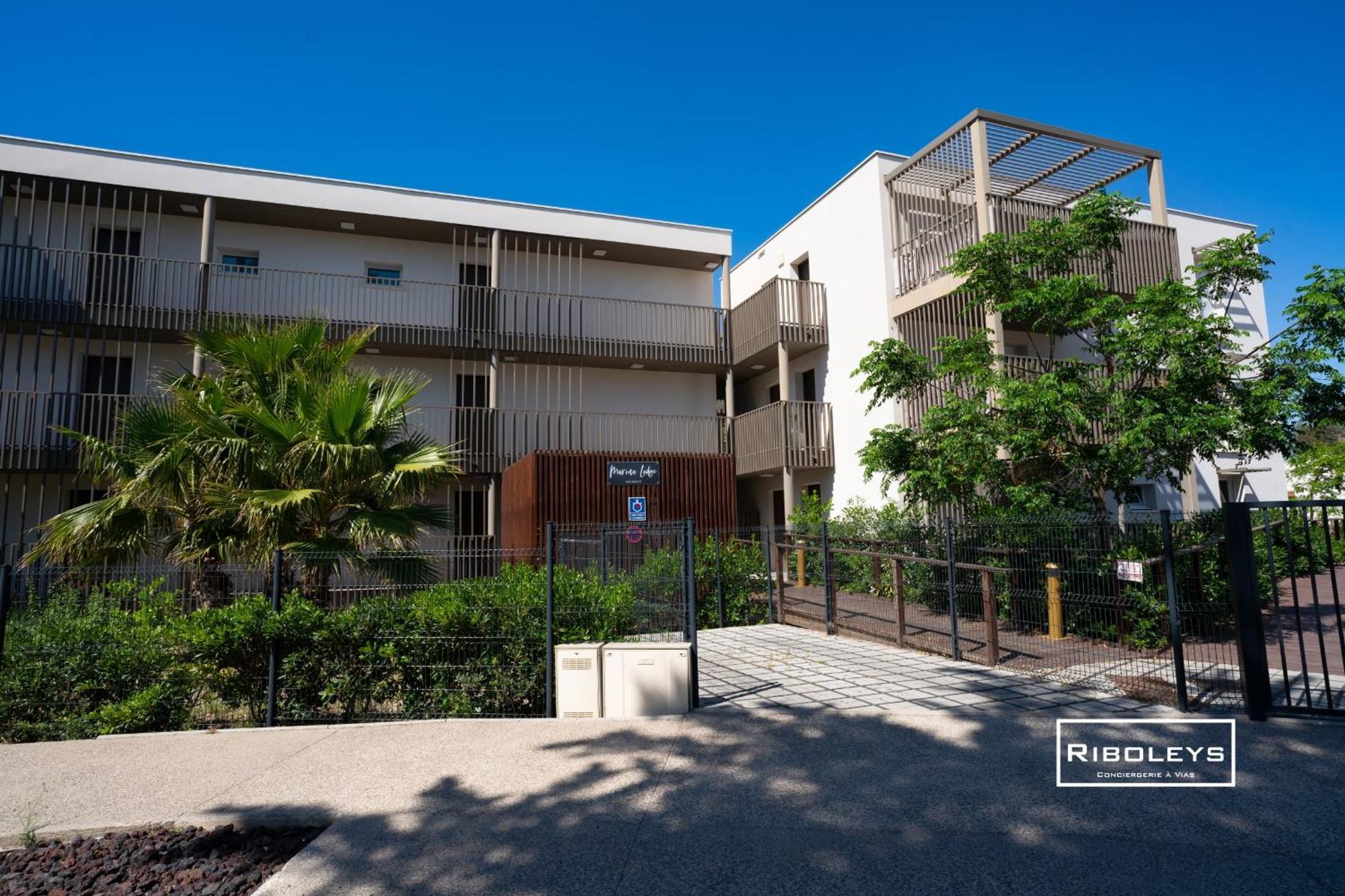 Superbe T3 Climatise Avec Wifi A 400M De La Plage Vias Exterior foto